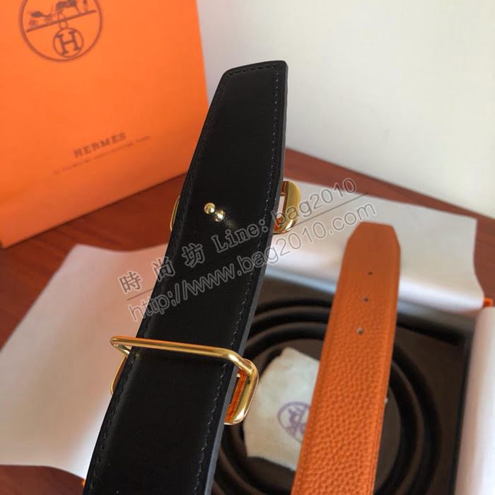 HERMES皮帶 愛馬仕皇家皮帶扣 雙面原版皮帶 專櫃最新 男士腰帶  hgh1962
